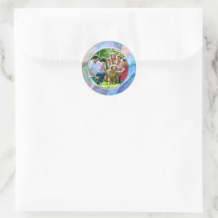 Adesivo Líquido Abstrato Elegante e Foto Personalizada da