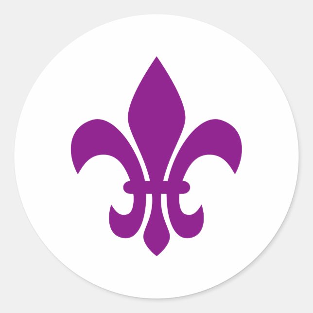 Adesivo Lírio-de-lis Roxo (Frente)