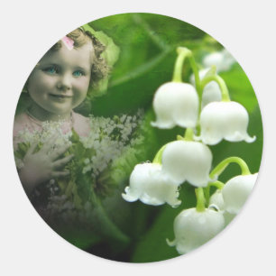 Adesivo Lírio do buquê branco doce da flor de Bell do va