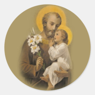 Adesivo Lírio tradicional de Jesus do bebê de St Joseph