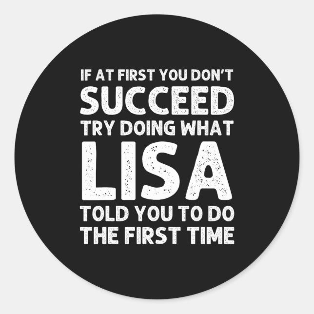 Adesivo Lisa Name D Birthday Funny Christmas Jo  (Frente)