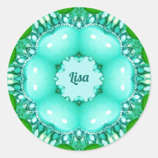 Adesivo LISA ~ Padrão Abstrato de Fractal Brilhante ~