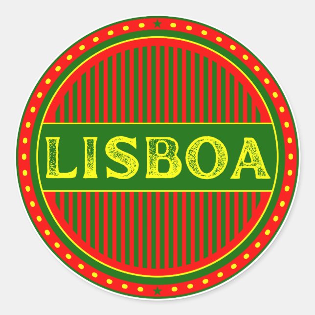 Adesivo Lisbon City Pride Emblem – Portuguese Identity (Frente)