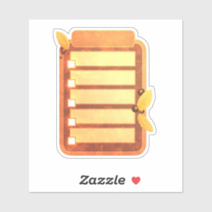 Adesivo Lista de Carateres para Lista de Reprodução do Pla