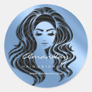 Adesivo Lista de Estilos de Extensão de Lash do Cabelo Mak