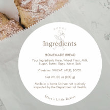 Lista de Ingredientes da Padaria Vintage