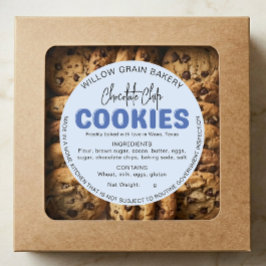 Adesivo Lista de Ingredientes do Biscoito da Cabana Rústic