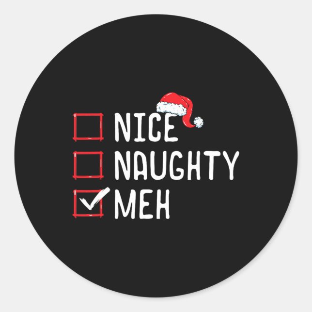 Adesivo Lista de Natal Bela e Maldita (Frente)