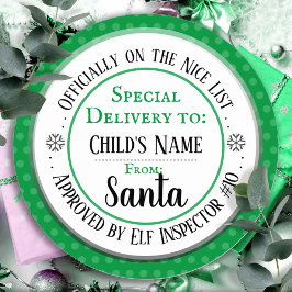 Adesivo Lista de Natal Bom Nome Personalizado