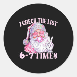 Adesivo Lista de Verificação do Papai Noel Meme Natal Dive