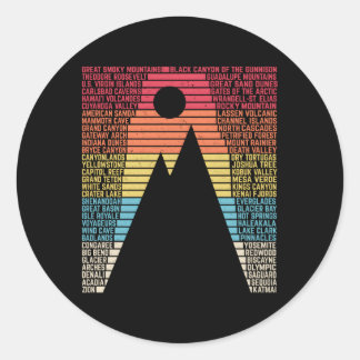 Adesivo Lista Nacional de Parques Palavras Camg Caminhando