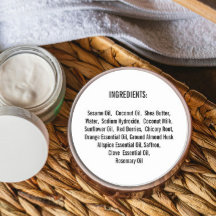 Lista Simples de Ingredientes Cosméticos Skincare 