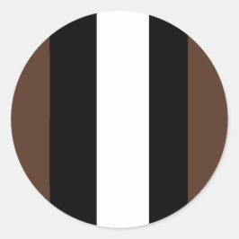 Adesivo Listras castanhas, pretas e brancas