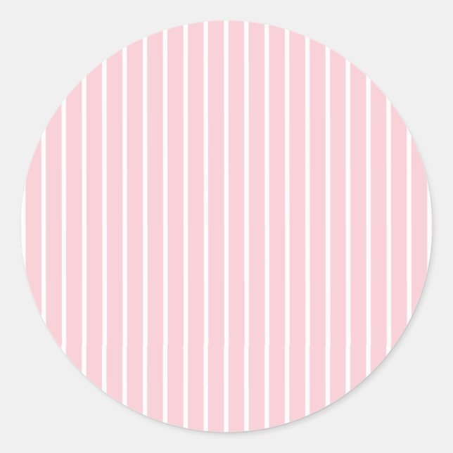 Adesivo Listras Clássicas Branco - Rosa (Frente)