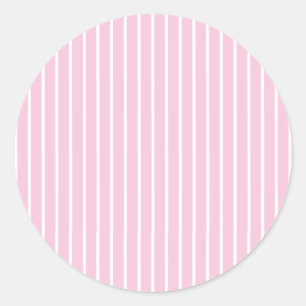 Adesivo Listras Clássicas Branco - Rosa Claro
