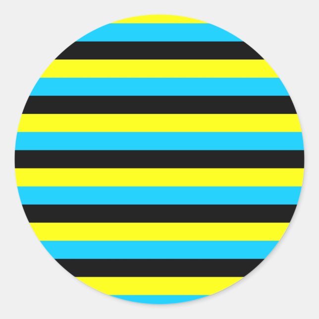 Adesivo listras da bandeira das bahamas (Frente)