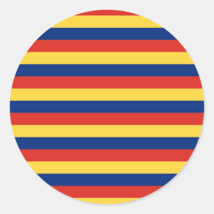 Adesivo listras da bandeira de Liechtenstein