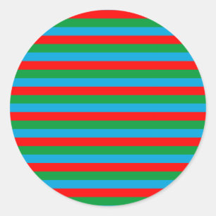 Adesivo listras da bandeira do Azerbaijão