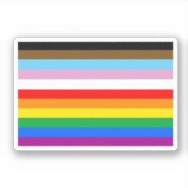 Adesivo Listras da Bandeira do Progresso LGBTQ+