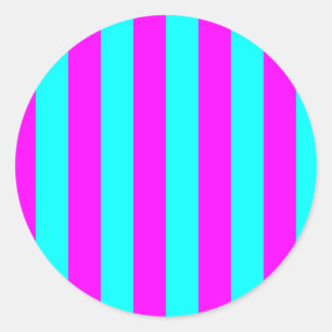 Adesivo Listras de Aqua Brilhante e Magenta Rosa Choque