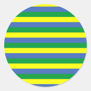Adesivo listras de bandeira gabão