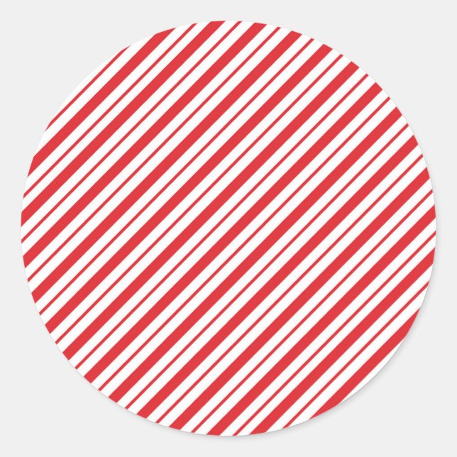 Adesivo Listras de Candy Natal Vermelho Branco (Frente)