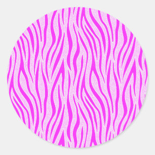 Adesivo Listras de Zebra em uma Estampa de Safari Rosa Pó