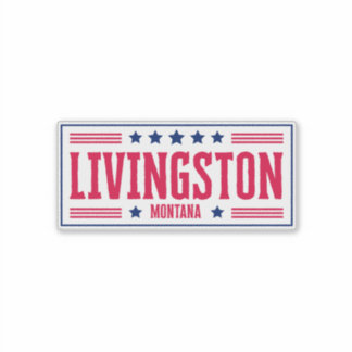 Adesivo Listras e Estrelas do LIVINGSTONE MONTANA