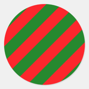 Adesivo Listras vermelhas e verdes de Candycane do Natal