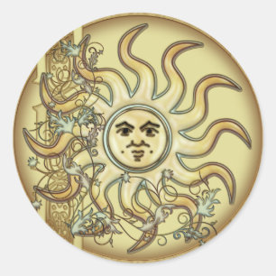 Adesivo Litha Sun Celtic Style Design Stickers