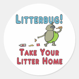 Adesivo Litterbug Leve Seu Litro Para Casa