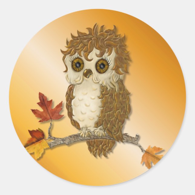 Adesivo Little Autumn Whoo Owl (Frente)