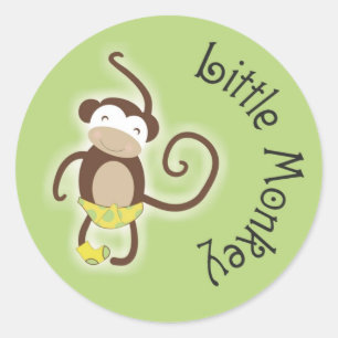 Adesivo Little Baby Monkey Sticker 1,5"