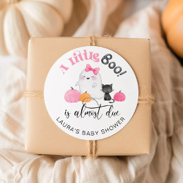 Adesivo Little Boo está quase no chá de fraldas