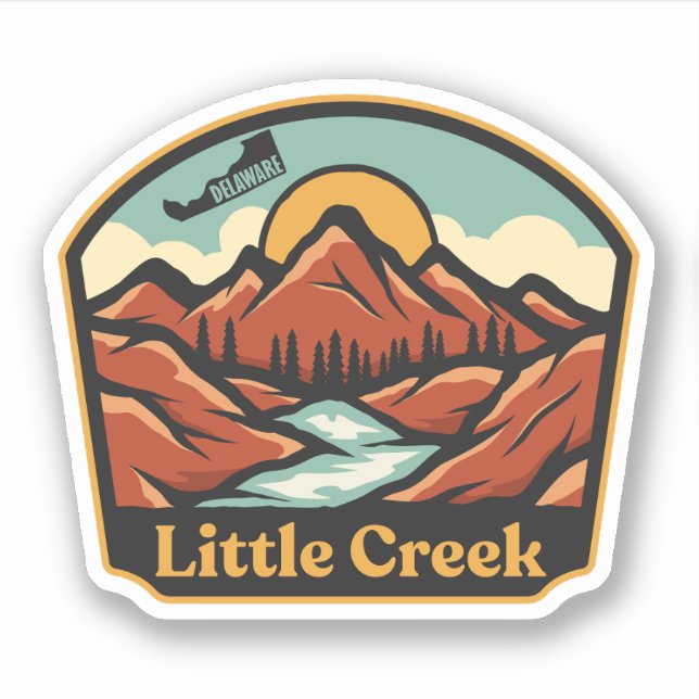 Adesivo Little Creek, Delaware  (Frente)