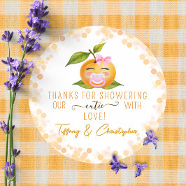 Adesivo Little Cutie Baby Shower Thanks Sticker