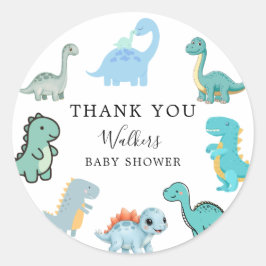 Adesivo Little Dinosaur Cute Baby Shower