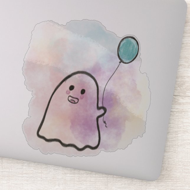 Adesivo Little ghost with balloon  (Detalhe)