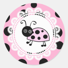 Adesivo Little Lady Pink Ladybug