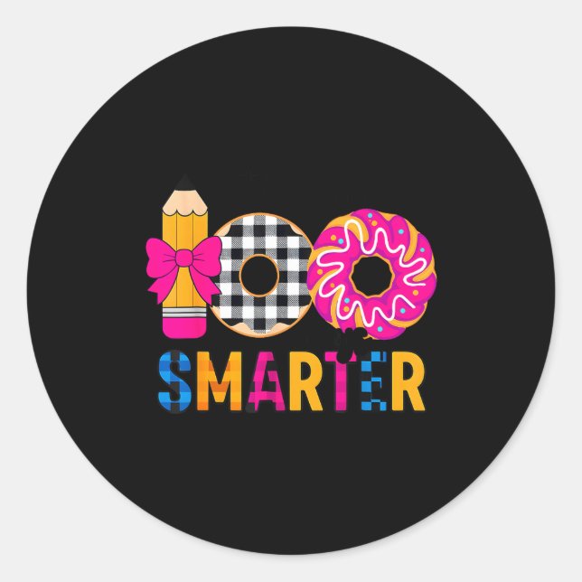 Adesivo Little Miss 100 Days Smarter Celebration 100 Days  (Frente)