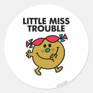 Adesivo Little Miss Trouble   Black Lettering