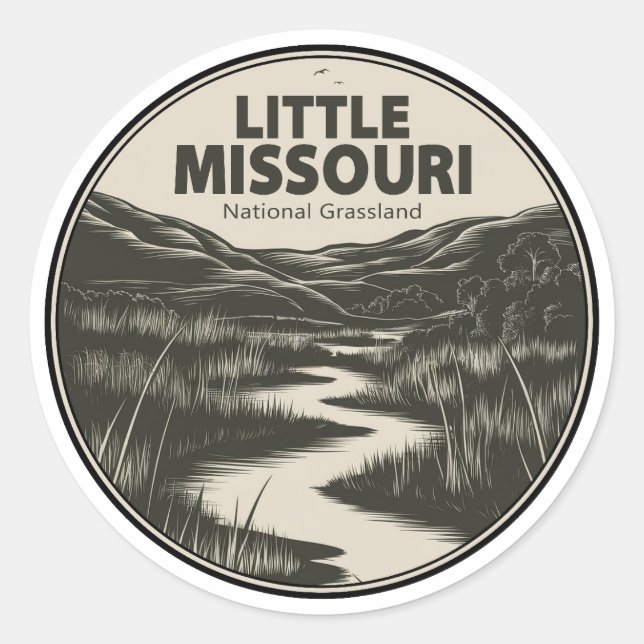 Adesivo Little Missouri National Grassland Stream (Frente)