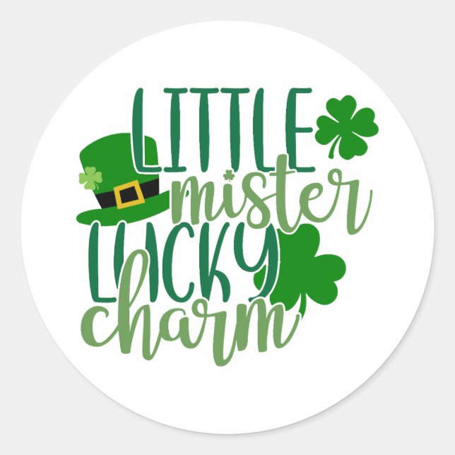 Adesivo Little Mister Lucky Charm 🍀 ✨ (Frente)