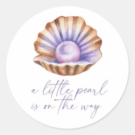 Adesivo Little Pearl Under The Sea Baby shower