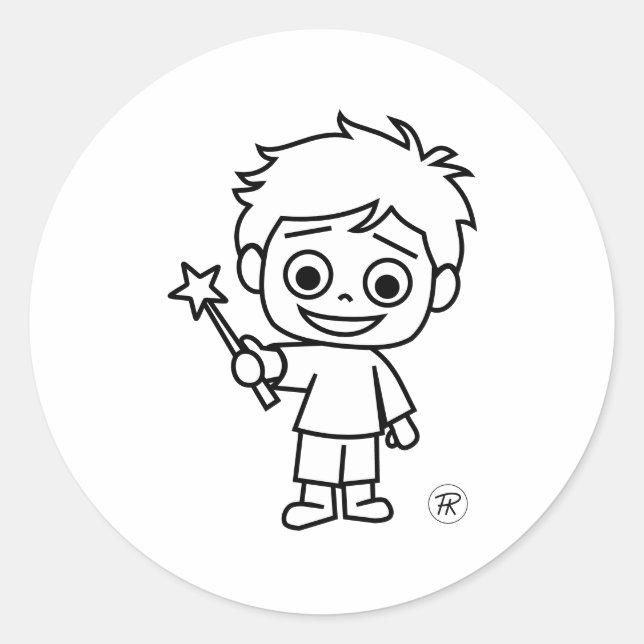 Adesivo Little Phiri und Zauberstab (Frente)