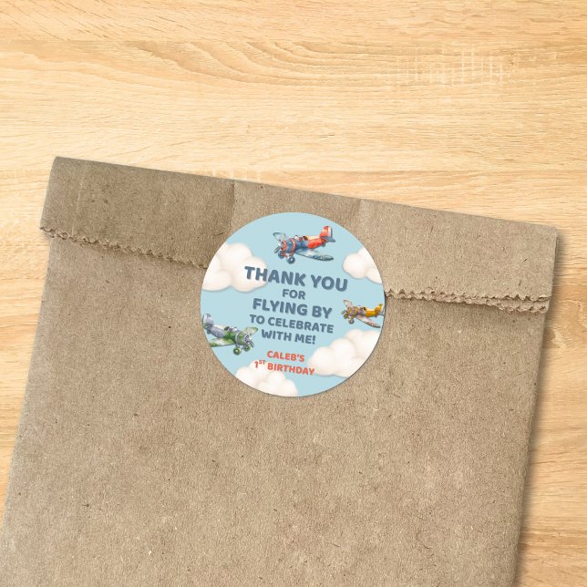 Adesivo Little Pilot's First Birthday (Criador carregado)