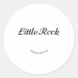 Adesivo Little Rock Arkansas Black Font
