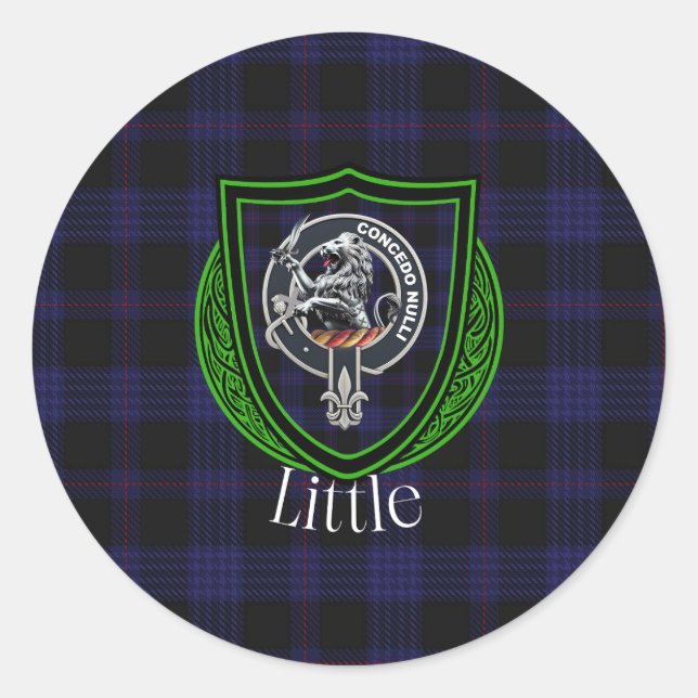 Adesivo Little Scottish Clan Tartan & Crest (Frente)