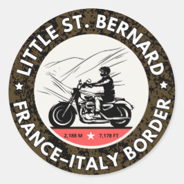 Adesivo Little St Bernard Pass francês itália motobik Alpi