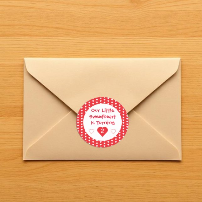 Adesivo Little Swetheart Toddler Birthday (Criador carregado)